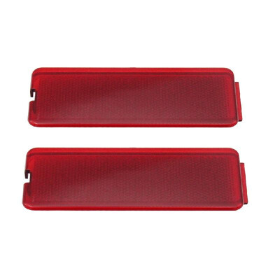 

2 Pcs Door Reflector Light Lens FrontRear Fit for Ford F250 F350 F450 F550 Super Duty 1999-2007 Rectangular