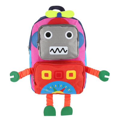 

Lovely Cartoon Robot Shape Backpack Children School Bag