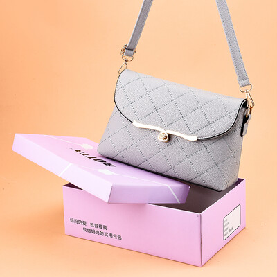 

Middle-aged Mothers&Womens Bags Korean Edition Slant Bag Soft-skinned Small-aged&Old-aged Bag Buying Vegetable Bag Singl