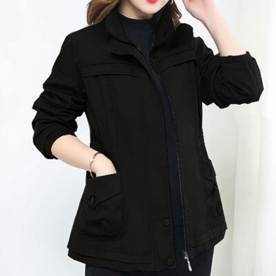 

Roseonmyhand Womens Winter Fashion Solid Color Long-Sleeved Windshield Coat Cardigan