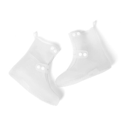

Fashion Women Reusable Tube Boots Children Transparent Water-Resistant Rain Boots PVC Nonslip Rainshoes