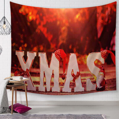 

Siaonvr Christmas Tapestry Santa Print Wall Hanging Tapestry Art Home Decor