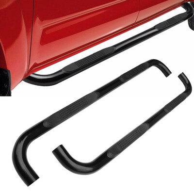 

For 1999-2018 Silverado Sierra Extended Cab Black Side Step Nerf Bar Running Boards