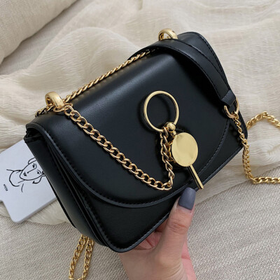 

New product 2019 female bag hundred Korean version chain single shoulder bag oblique carry hundred lap small bag retro lock fasten