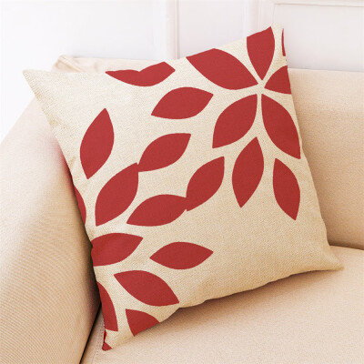 

Siaonvr Home Decor Cushion Cover Red Geometric Throw Pillowcase Pillow Covers