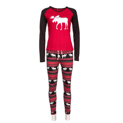 

Christmas Family Matching Clothing 2pcs Deer Printed Pajamas Set for Mom