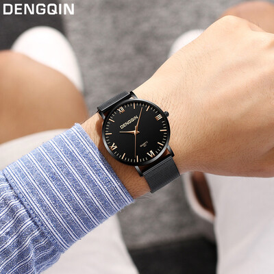 

Gobestart Fashion Quartz Date Watches Luxury Brand Stainless Steel Strap Mens Wrist Watch