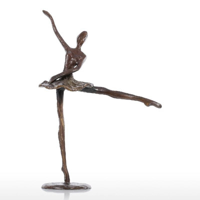 

Ballet Dancing Sculpture Ballet Girl Iron Figurine Statue Ballerina Statue Female Statue Home Decoration Desktop Ornament