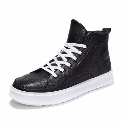 

Mens Casual Shoes Fashion High Cut Shoes Winter Man Shoes Breathable Winter Boots Men Sneakers Red White Yellow Black Size 39-44