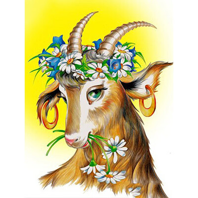 

DIY Diamond Embroidery Animal Antelope Full Square Picture Of Rhinestone Diamond Painting Cross Stitch Mosaic Decor Home