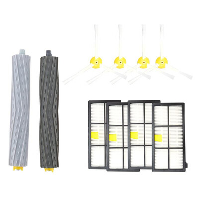 

Replacement Parts 6Pcs Side Brushes 4Pcs HEPA Filters 2Pcs Front Debris Extractor 2Pcs Rear Debris Extractor for Roomba 800