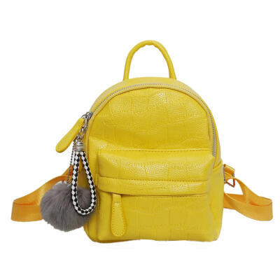 

Women Zipper Stone Lines Backpack College Students Casual All-Match Bag