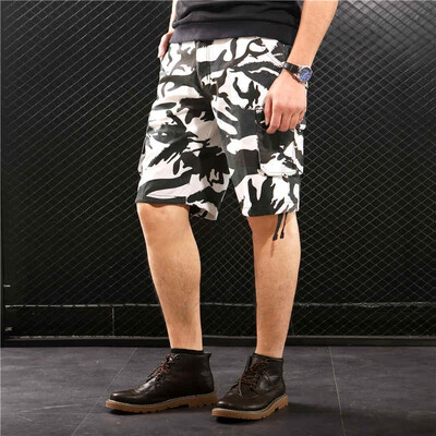 

SQSI summer new brand thin section loose camouflage five-pants 4875