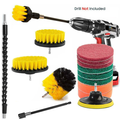 

15pcsSet Drill Electric Scrubber Cleaning Expansion Tools Wipe Pad Kit