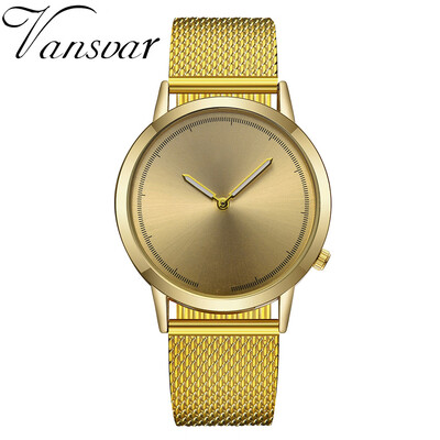 

RM vansvar Casual Quartz Plastic Leather Band Newv Strap Watch Analog Wrist Watch