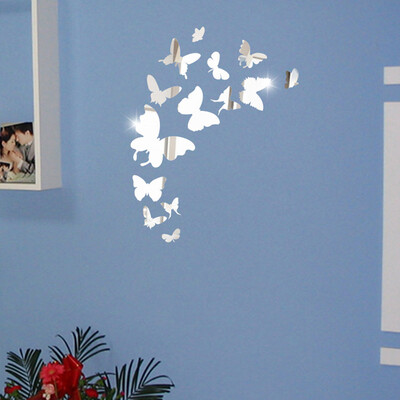 

〖Follure〗Mirror Wall Sticker Butterfly Decor DIY Art Mural Home Decor Acrylic Decals