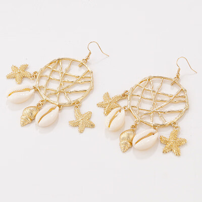 

Flashbuy Drop Earrings Sea Shell for Women Dreamcatcher Star Shape Alloy Statement Earrings Trendy Jewelry Fashion Pendientes