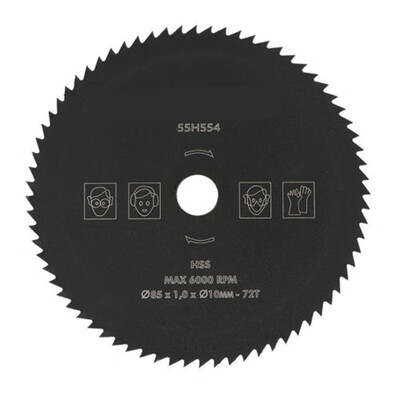 

72T 85mm10mm HSS Circular Saw Blade Cutting Disc Wheel For Wood Metal