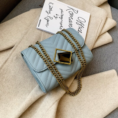 

Girls small bag new Korean fashion wild shoulder Messenger bag rhombic chain small square bag tide