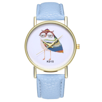 

Colourful Top Brand Women Flower Bird Watch Gold Leather Creative Wristwatches Casual Women Dress Ladies Quartz Clock &Ff