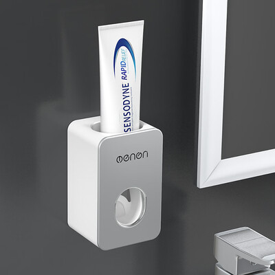

Gobestart New Automatic Toothpaste Dispenser Set Wall Mount Stand Holder Extrusion