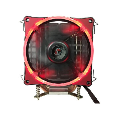 

SOPLAY CPU Cooler 4 Heatpipes 4pin 12cm Blue LED Fan PC Computer for Intel LGA 115X AMD All Series CPU Cooling Radiator Fan