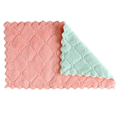 

5PcsSet Home Microfiber Towels For Kitchen Absorbent Thicker Cloth For Cleaning Micro Fiber Wipe Table Kitchen Towel