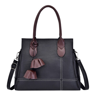 

Tailored Women New Splicing Soft Leather Multilayer Handbag Messenger Shoulder Bag
