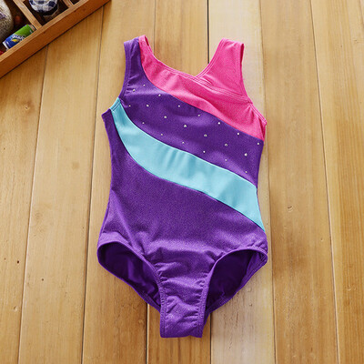 

Kids Girls Gymastics Leotard Dance Ballet Training Bodysuit Dancewear One Piece