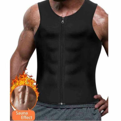 

Mens Gym Neoprene Sauna Vest Sauna Ultra Sweat Shirt Body Shaper Slimming Tank