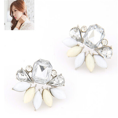 

Fashion Jewelry Wholesale Vintage 3 Colors Crystal Stud Earrings Woman New New Gift HOT Free Shipping CX-ED01