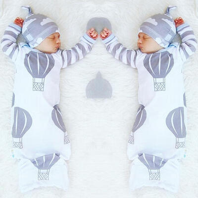 

Free Size 0-1Year Infant Baby Kids Swaddle Sleeping Bag Sleepsuit BlanketHat 2Pcs