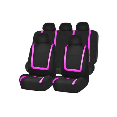 

9 Pieces Set Fine-quality Front Rear Mesh Auto Luxury Cloth Leather Car Universal Car Seat Covers Automotive Seat Covers All The Y