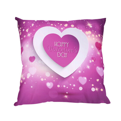 

JPGIF Valentines Day Print Pillow Cases Polyester Sofa Car Cushion Cover Home Decor
