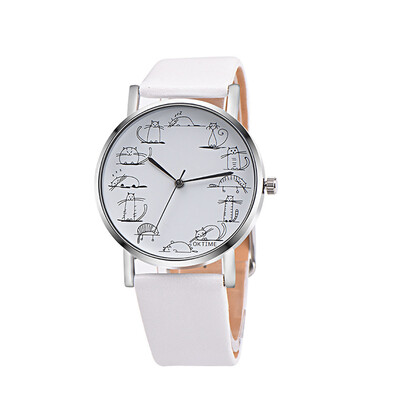 

OKTIME fashion small fresh student watch female watch cute cat casual child watch