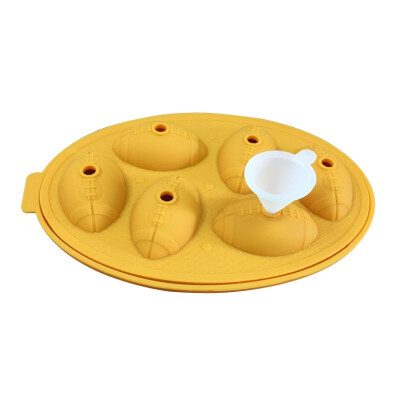 

Football Shaped Whisky Wine Ice Cube Tray Maker 3D Football Ice Cube Mold Chocolate Mould Bar Party Supplies