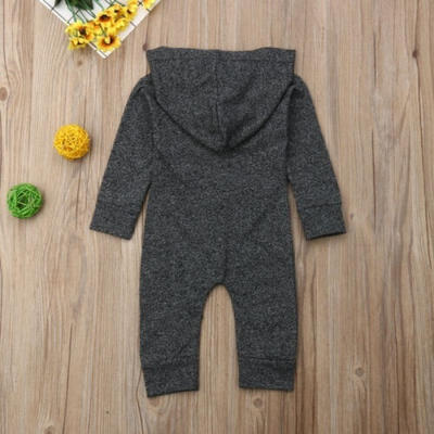 

Newborn Baby Infant Boy Girl Romper Hooded Jumpsuit Bodysuit Outfits Clothes 0-24M