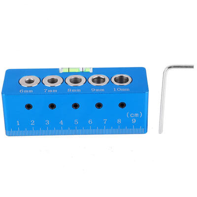 

Greensen Straight Angle Hole Locator Jig Kit Drilling Guide Woodworking Punching Tool