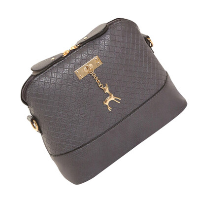 

Chic Solid Color Metal Deer Pendant Women Shoulder Bag Party Crossbody Pouch