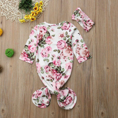 

Infant Baby Flower Swaddle Warp Blanket Sleeping Bag Sleepsack Headband Outfit