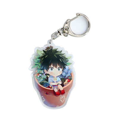 

Fat Bear 1Pcs My Hero Academia Acrylic Cartoon Figure Car Key Chains Holder Keyrings Graduation Christmas Gift