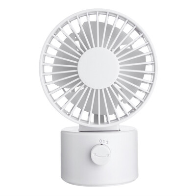 

Gobestart Desk Fan Noiseless USB Fan Cooling Fan with Double Fan Blades 2 Speeds Mini Size