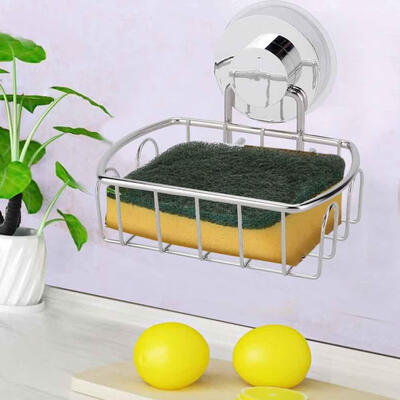 

Greensen Stainless Steel Free Punch Wall Mounted Corner Shelf Organizer Basket with Strong Suction