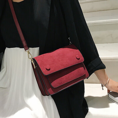 

High-end bag popular female bag 2019 new fashion shoulder bag wild ins indian air matte Messenger bag