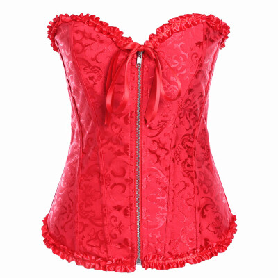 

〖Follure〗Women Underbust Lace Bow Bandage Waist Trainer Corsets Shapewear Body Shaper