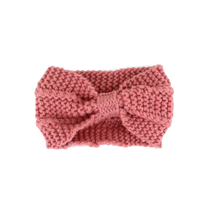 

Fashion Winter Warm Women Crochet Headband Solid Color Bow Knot Knitted Ear Warmer Headwrap Hair Band 14