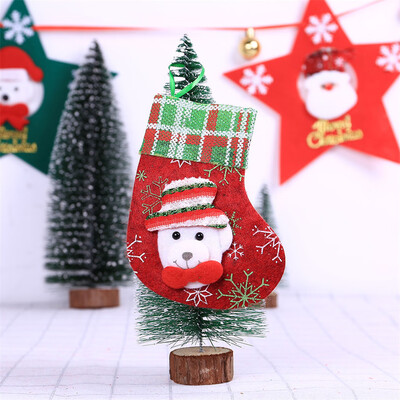 

〖Follure〗Christmas Santa Socks Cute Ornaments Festival Party Xmas Tree Hanging Decoration