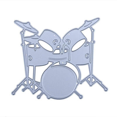

Drum Set DIY Metal Stencil Scrapbook Craft Embroidery Cutting Die
