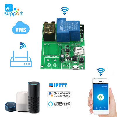 

eWeLink USB DC5V 30A Wifi Switch Wireless Relay Module Smart Home Automation Modules Phone APP Remote Control Timer Switch Compati