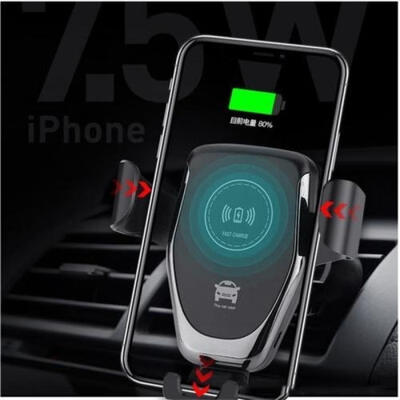 

US STOCK 10W Wireless Fast Charger Car Air Vent Mount Bracket Holder For Phone